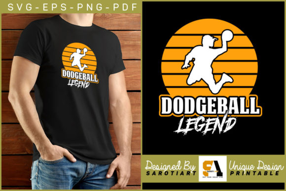Dodgeball Legend Sublimation Design SVG: Your Creative Spark for Sport and Celebration
