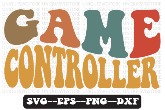 Game Controller Retro Wavy SVG Design: A Versatile Digital Asset for Crafters