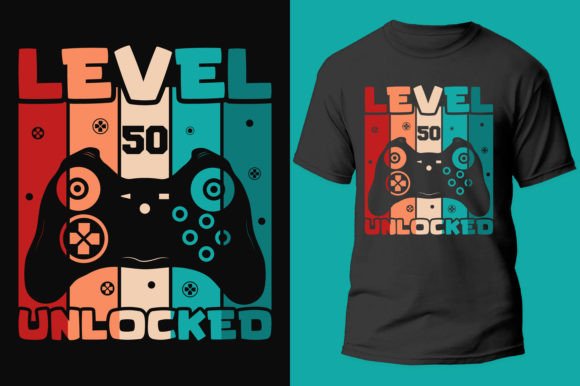Gamer Gaming Level 50 Unlocked: A High-Quality Digital Asset for Your Projects