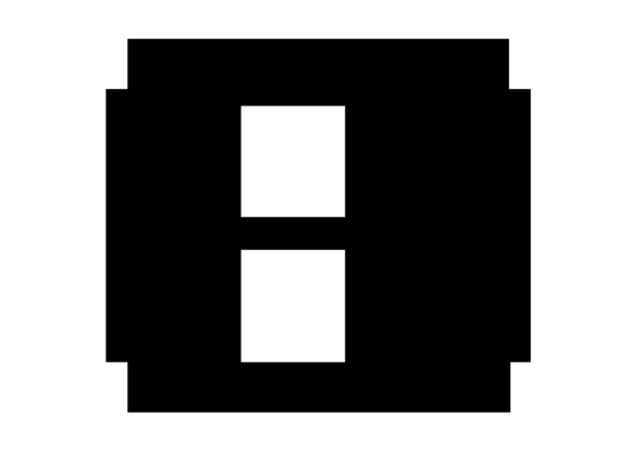 Mono Blocky Bitmap Letter B: Your Pixel-Perfect Design Asset