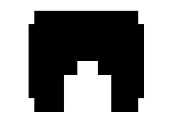 Mono Blocky Bitmap Letter N: A Pixel-Perfect Asset for Creative Expression