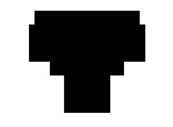 Mono Blocky Bitmap Letter T: A Modular Asset for Modern Design Workflows