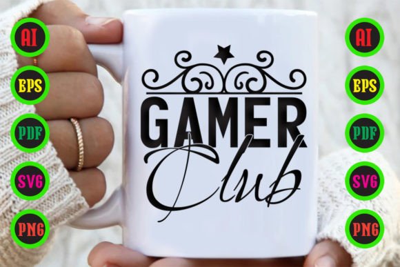 The Gamer Club SVG Design for Crafters