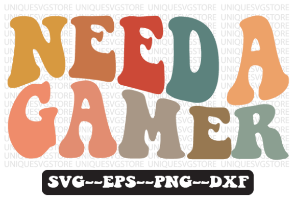 The Gamer Retro Wavy SVG Design: A Versatile Digital Asset for Creators