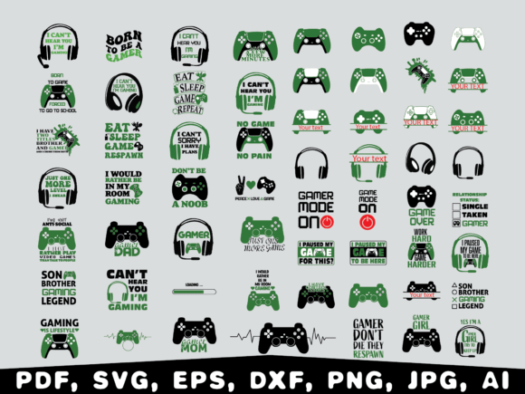 The Gamer SVG Bundle: Evaluating Graphics for Creative Projects