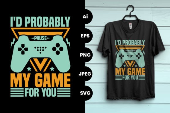 Typography Vector Gaming T-shirt Design: Where Art, Fashion, and Community Converge