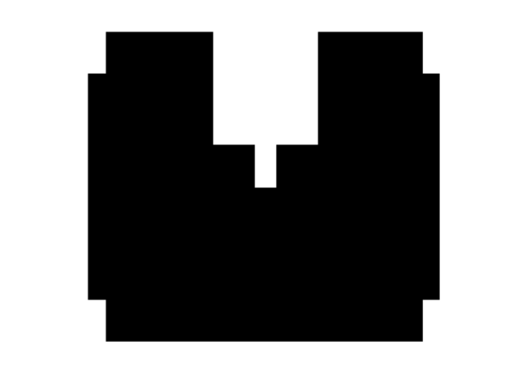 Unleash Your Designs with the Mono Blocky Bitmap Letter U