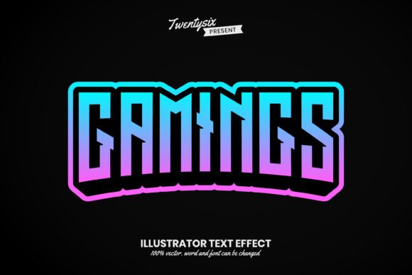 Unlocking Dynamic Typography with Gaming - Ilustrator Font Effect Style